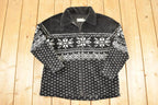 Vintage 1990s Weekend Edition Fleece Outdoorsman Sweater Women's M