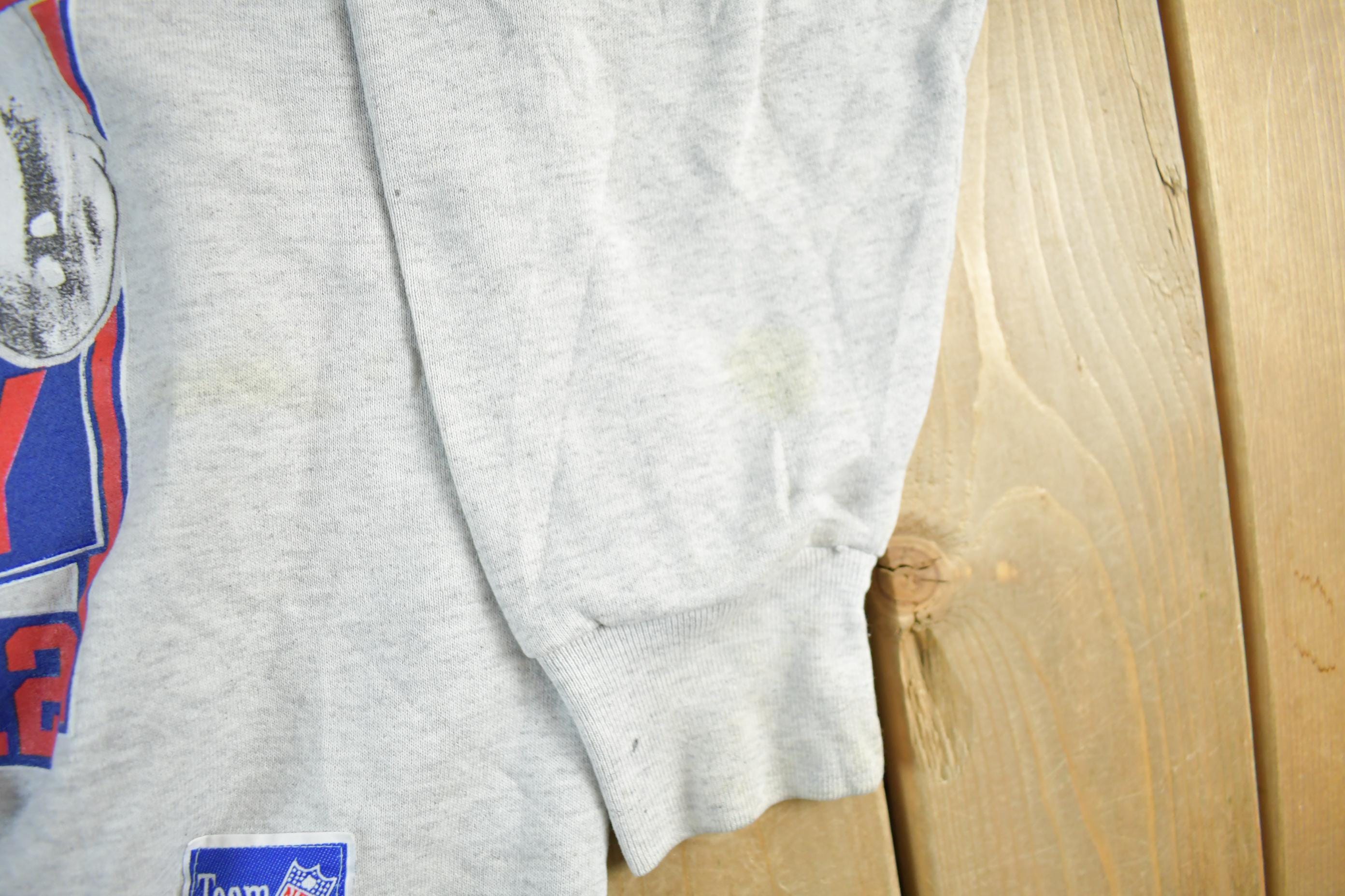 Vintage 1990s NFL Buffalo Bills Jim Kelly Crewneck Sweatshirt Men's Large