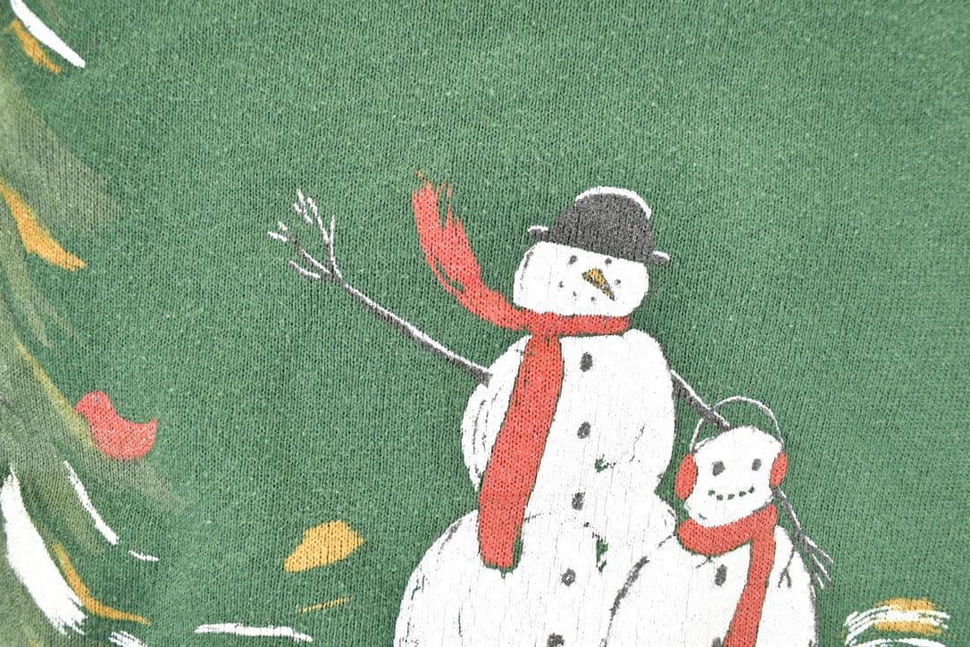 Vintage 1990s Snowman Buddies Christmas Crewneck Sweatshirt Men's XL