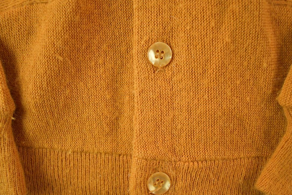 Vintage 1970s Sears Knit Perfect Mild Distress Cardigan Sweater Made In USA