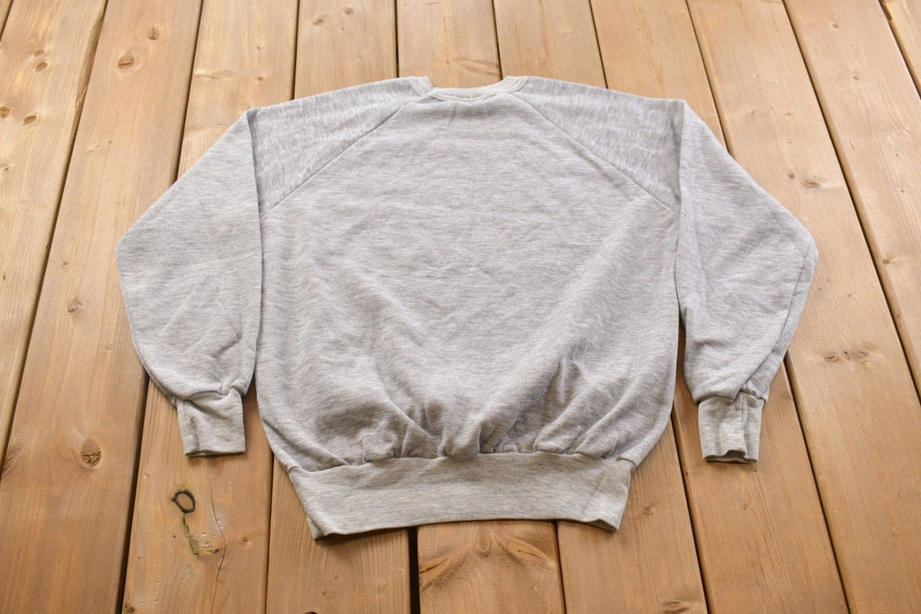 Vintage 1990s Pat Blank Grey Crewneck Sweatshirt
