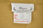 Vintage 1990s Abria By D.P. Altomonte Gold Blank Womens Button Up Vest