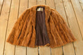 Vintage 1970s Jacobs Mink Fur Stole Cape Jacket Women's Large