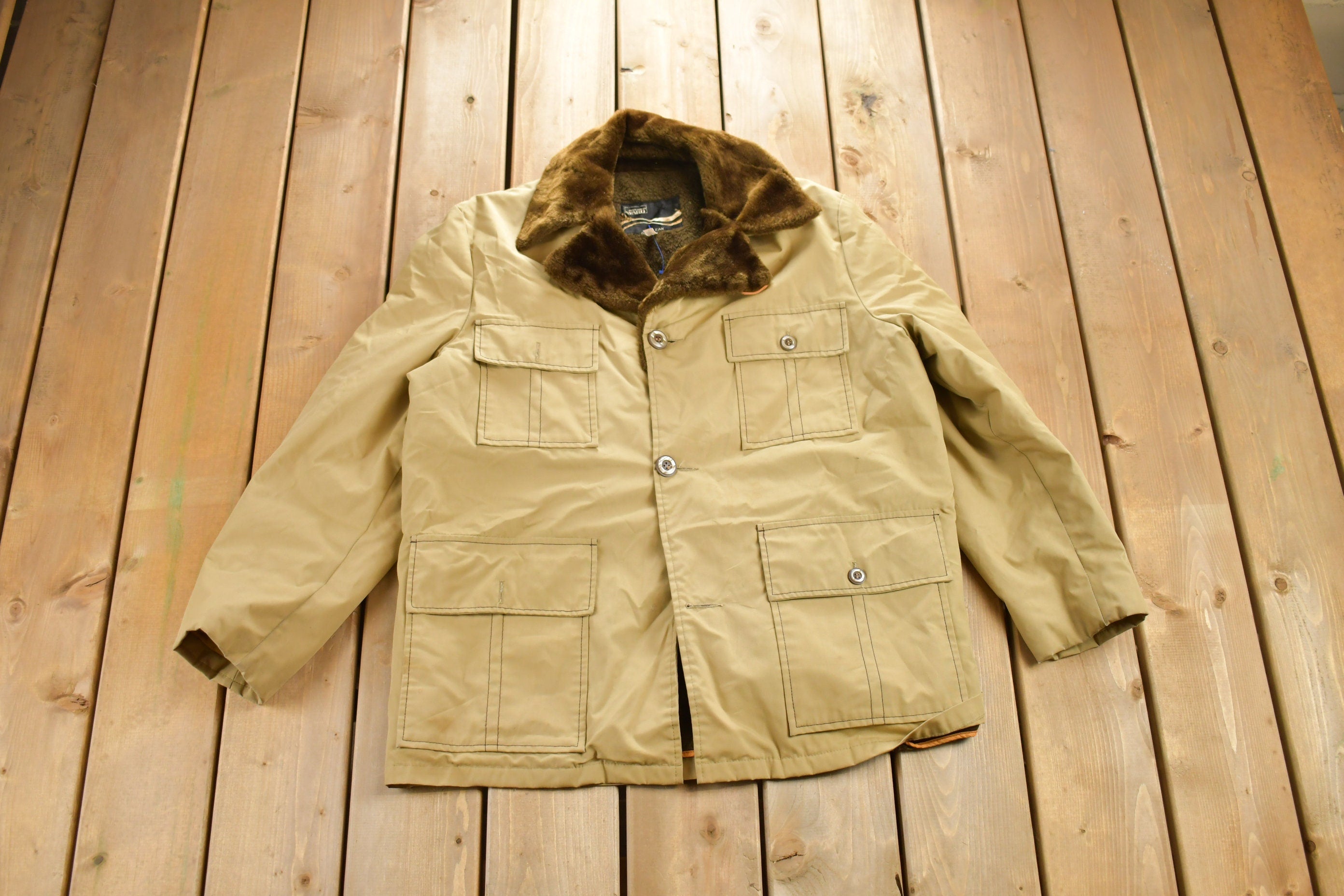 Vintage 1980s Montgomery Ward Fur Coat