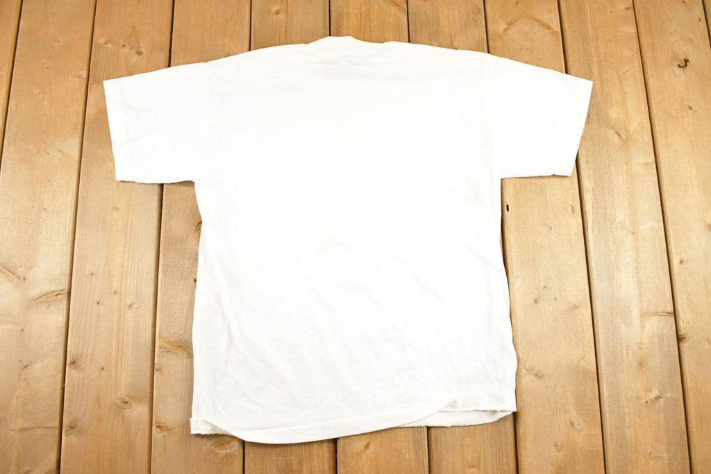 Vintage 1990's Happy Face Tie Souvenir Travel T-Shirt Mens M