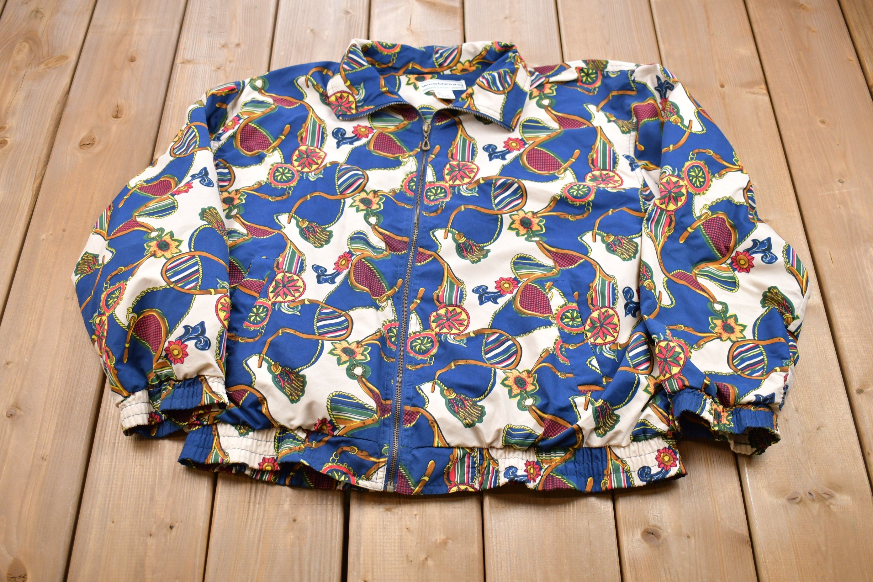 Vintage 1990s Westbound Sport All Over Print Windbreaker Jacket