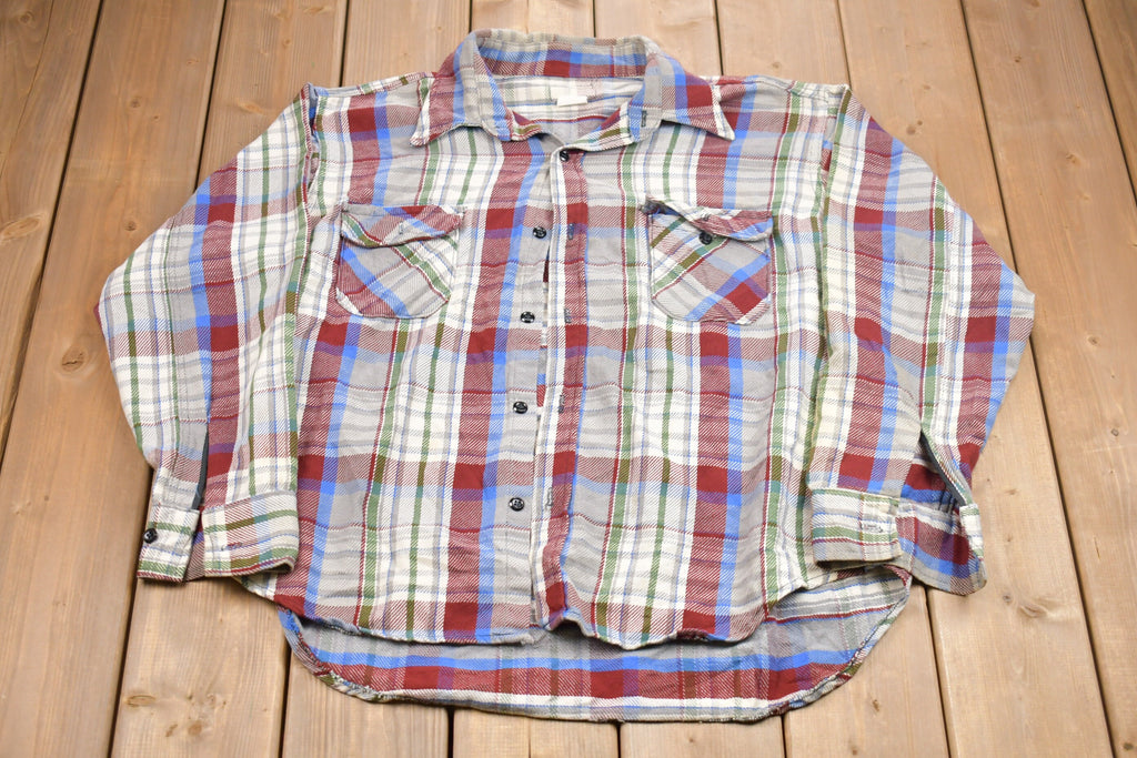 Vintage 1990s Plaid Button Up Shirt