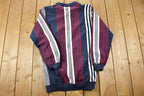 Vintage 1990s Knights At Round Table Tall Striped Button Up Shirt