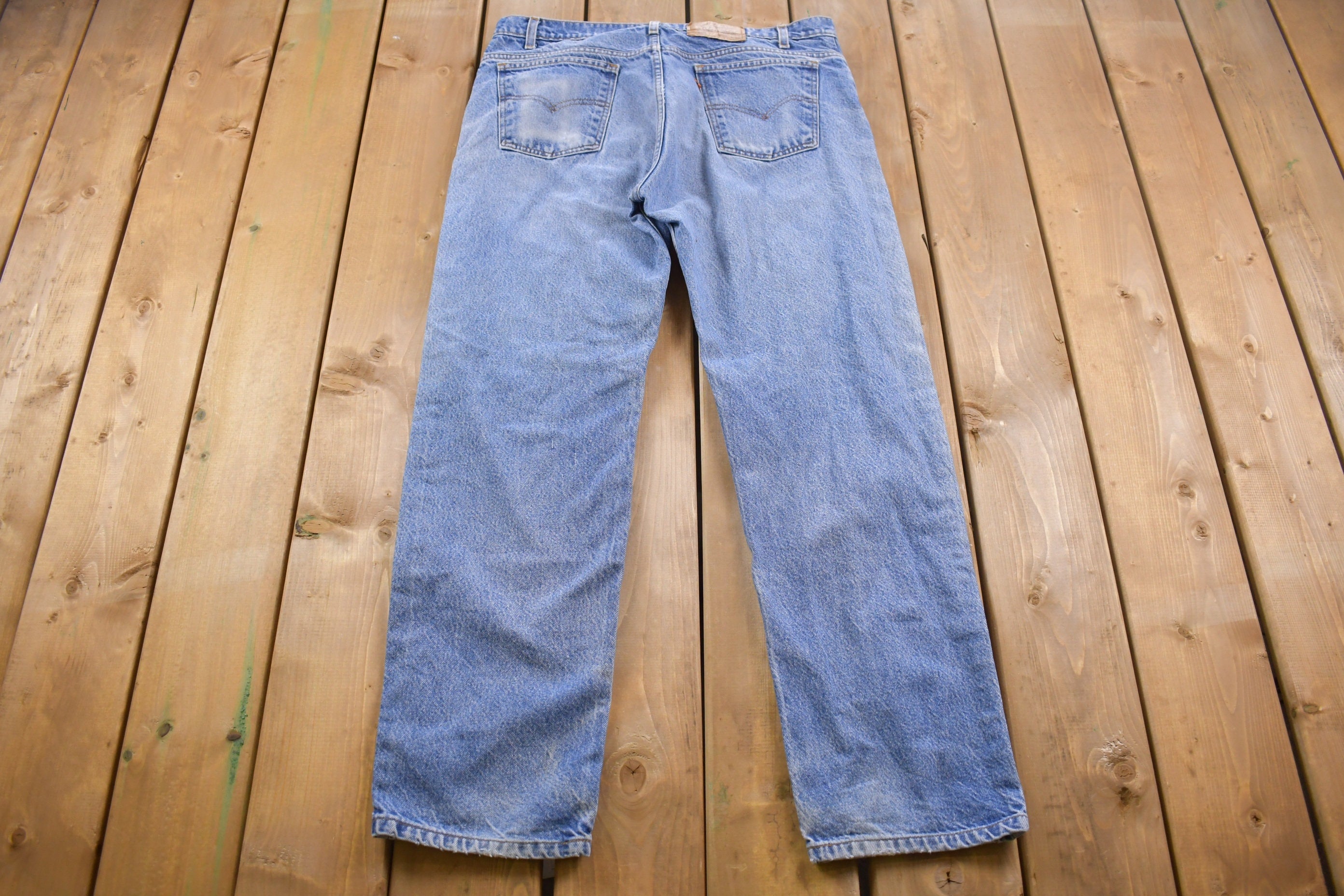 True Vintage 1970s Levi's 505 Orange Tab Jeans Size 36 x 31