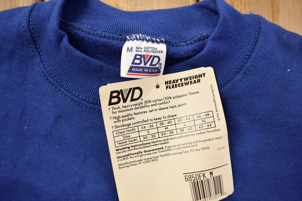 Vintage 1990s Deadstock BVD Blank Crewneck Sweatshirt