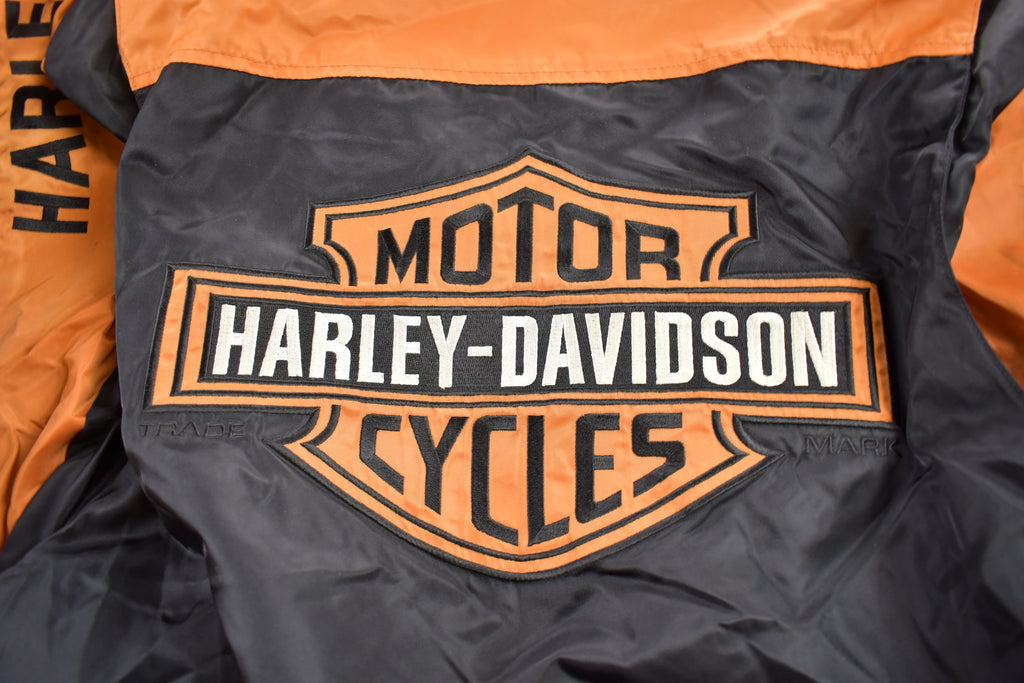 Vintage 1990s Harley Davidson Motorcycles Bomber Jacket