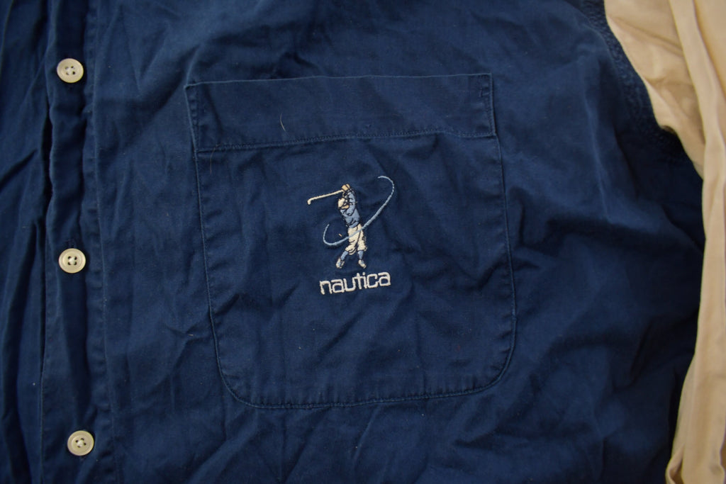 Vintage 1990s Nautica Golf Button Up Shirt