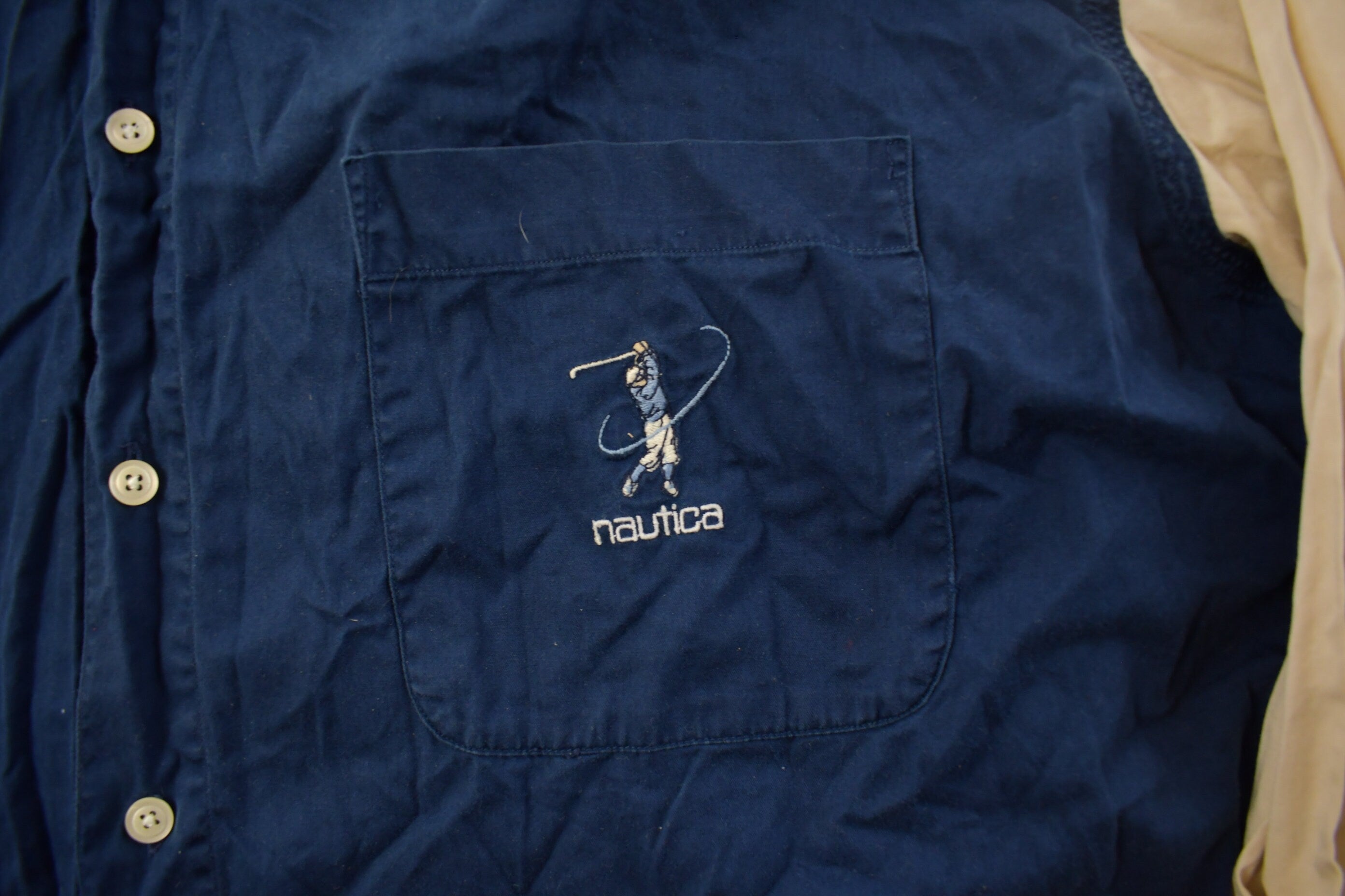 Vintage 1990s Nautica Golf Button Up Shirt