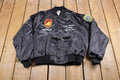 Vintage 1990s Wear Guard OWOA Wrestling Satin Bomber Jacket