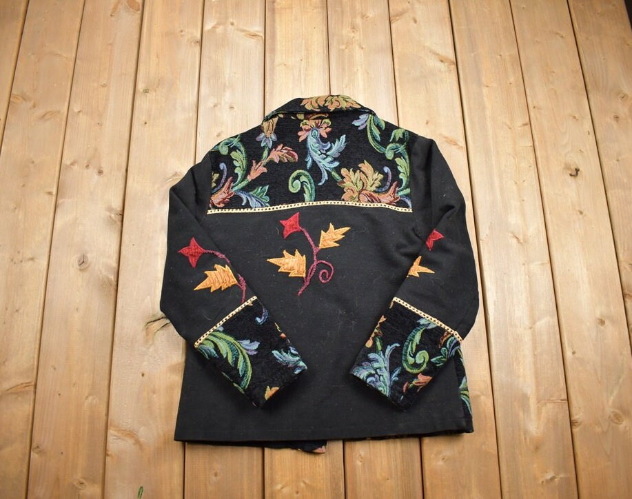 Vintage 1990s Parsley and Sage Embroidered Jacket