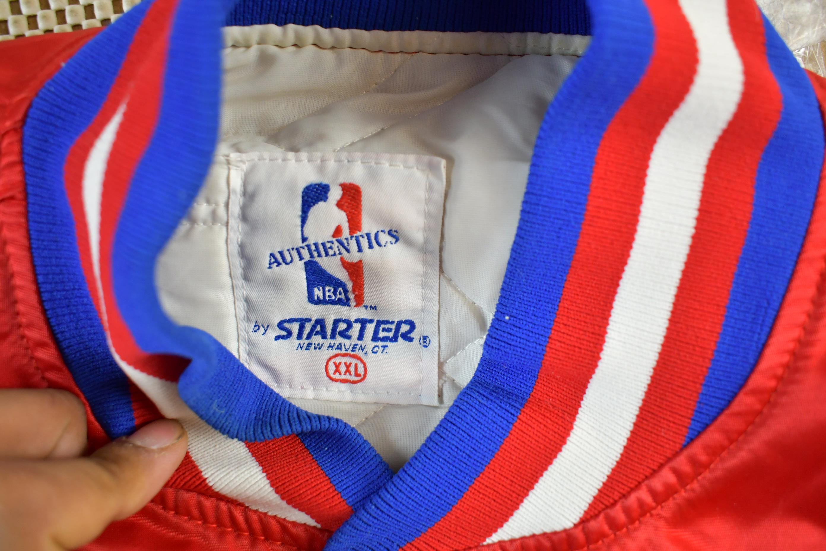 Vintage 1990s Philadelphia 76ers Starter Satin Jacket Men's 2XL