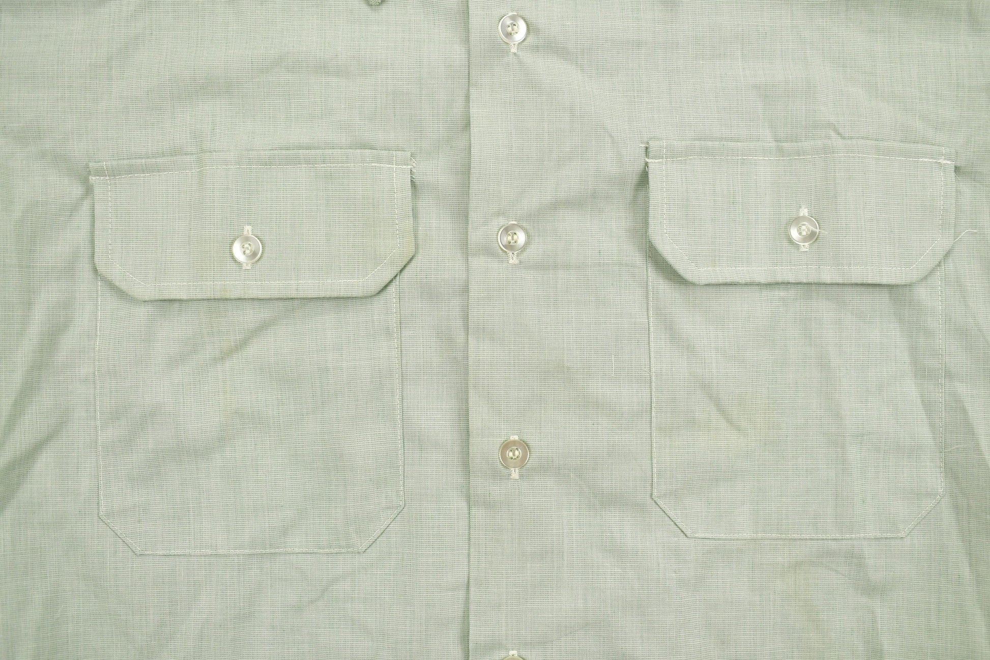 Vintage 1981 Green Button Up Short Sleeve Shirt / 90s Button Up / Vintage Embroidery / Short Sleeve / True Vintage / Casual Shirt
