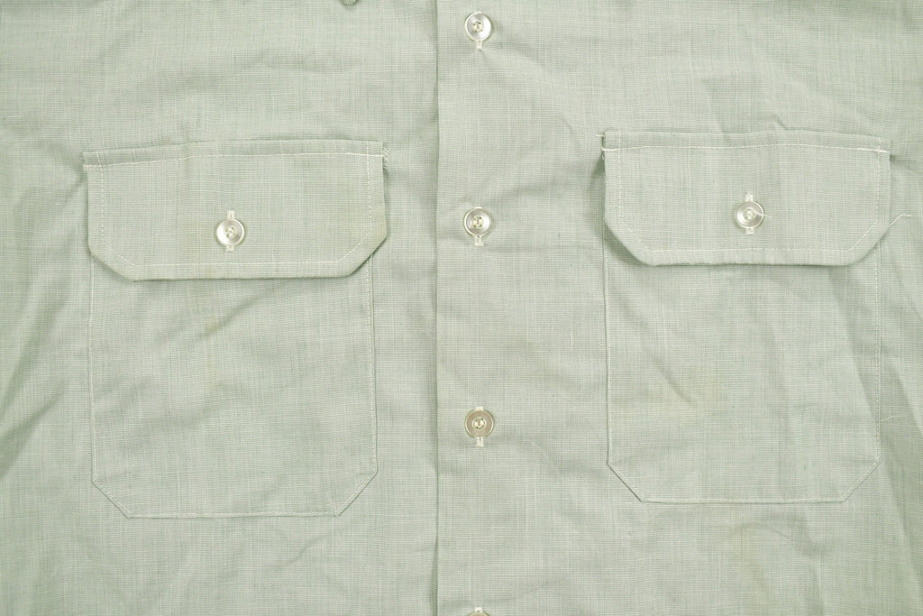 Vintage 1981 Green Button Up Short Sleeve Shirt
