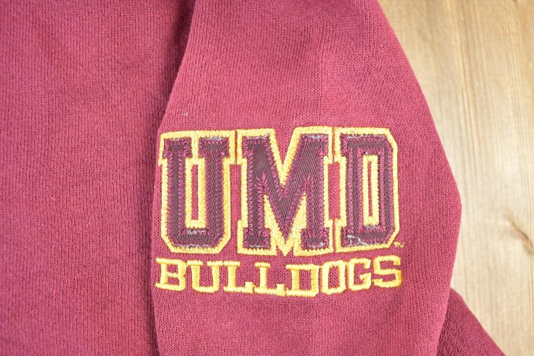 Vintage 1990s Jansport University Of Maryland Bulldogs Women's Hockey Collegiate Cropped Crew Neck Made In USA
