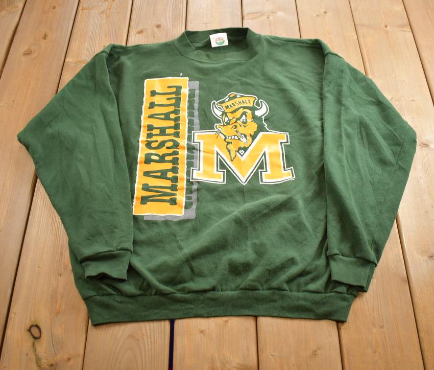 Vintage 1990s Marshall University Crewneck Made In USA