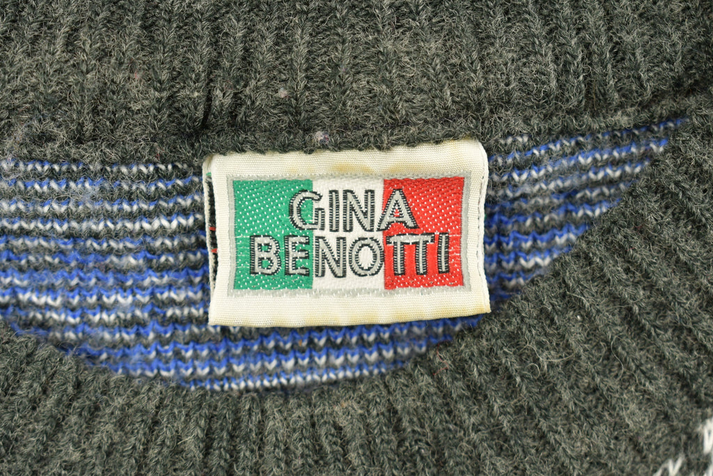 Vintage 1990s Gina Benotti Knitted Crewneck Sweater