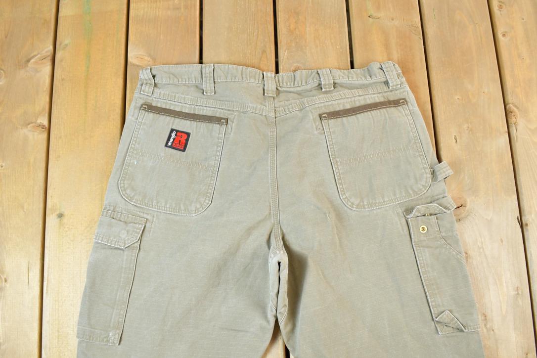 Vintage Y2K Wrangler Riggs Workwear Denim Work Jeans Size 38 x 32