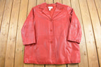 Vintage 1990s Venezia Red Leather Jacket