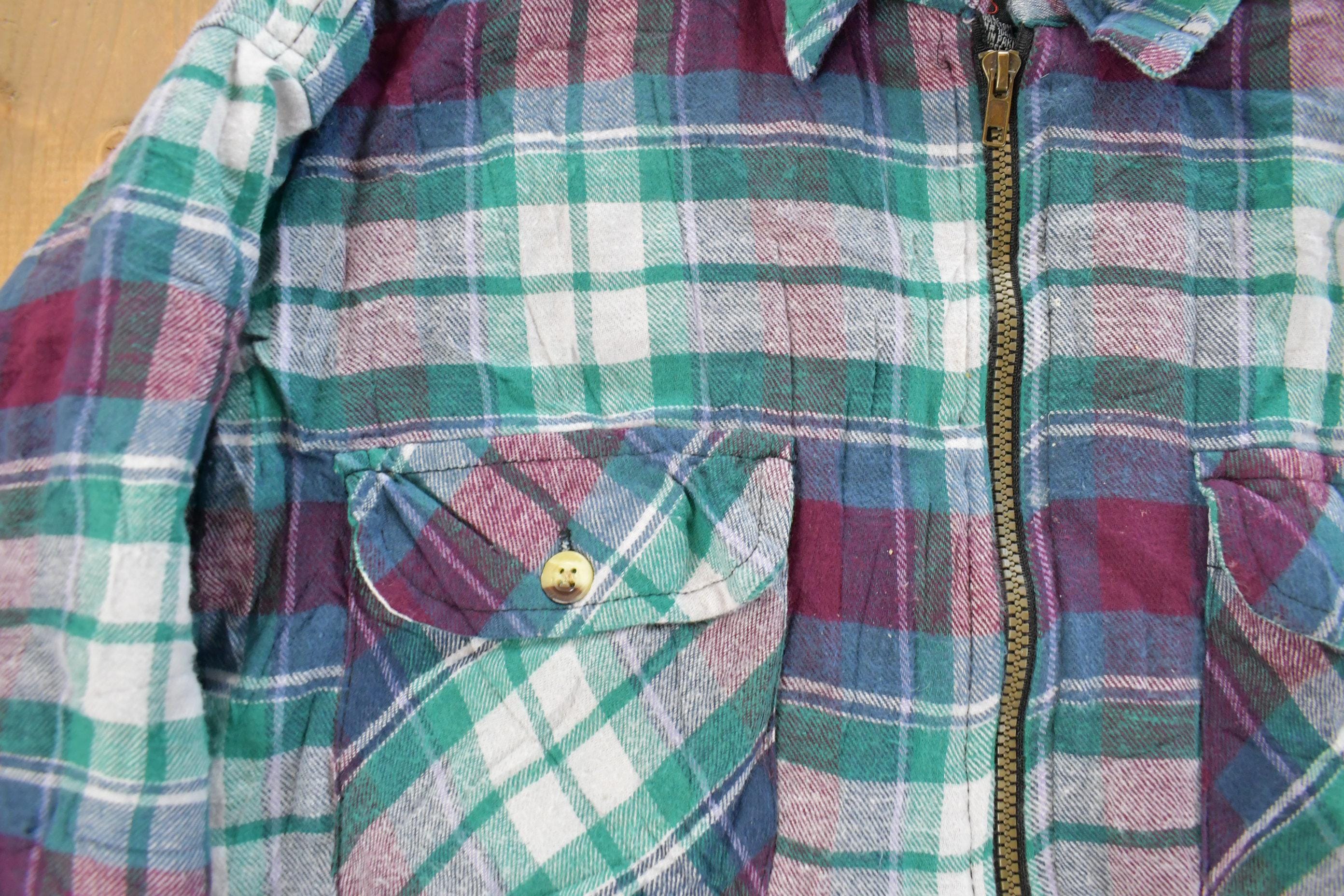 Vintage 1980s Northpoint Insulated Flannel Jacket Men's Large