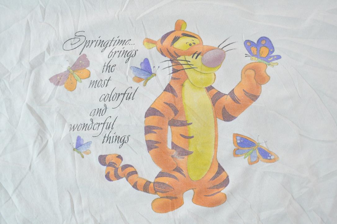 Vintage 1990s Disney Store Tigger Cartoon Promo T-Shirt