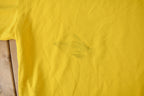 Vintage Y2K Nike Mini Swoosh Yellow Jersey Style T Shirt Size XL