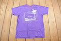 Vintage 1980s Florida The Palm Beaches Graphic Souvenir T Shirt