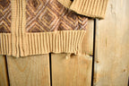 Vintage 1970s Suntai Knit Full Zip Shawl Collar Sweater Women's Small
