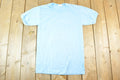 Vintage 1980s Bonne Experience Baby Blue Blank Ringer Sleeve T-Shirt Mens S