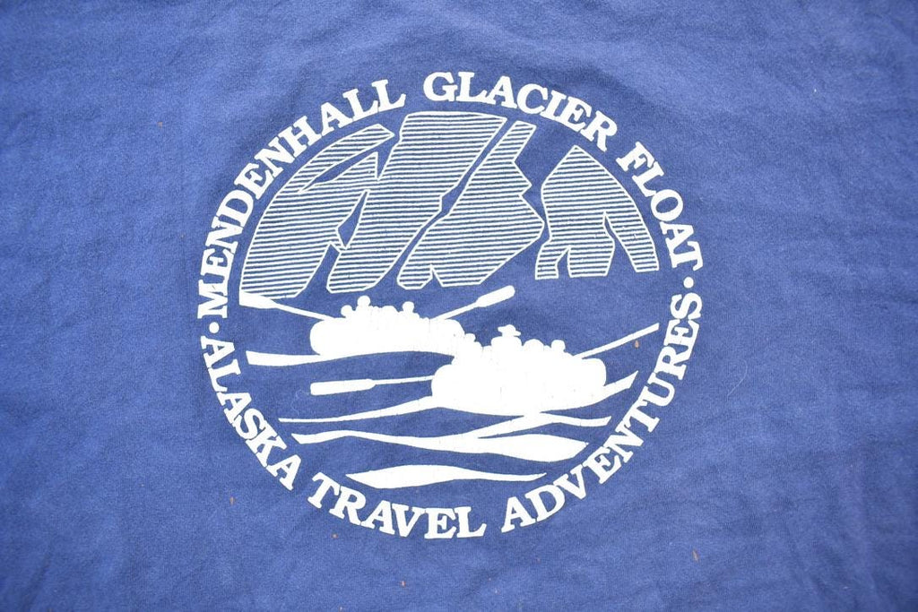 Vintage 1990s Alaska Glacier Float Souvenir T-Shirt