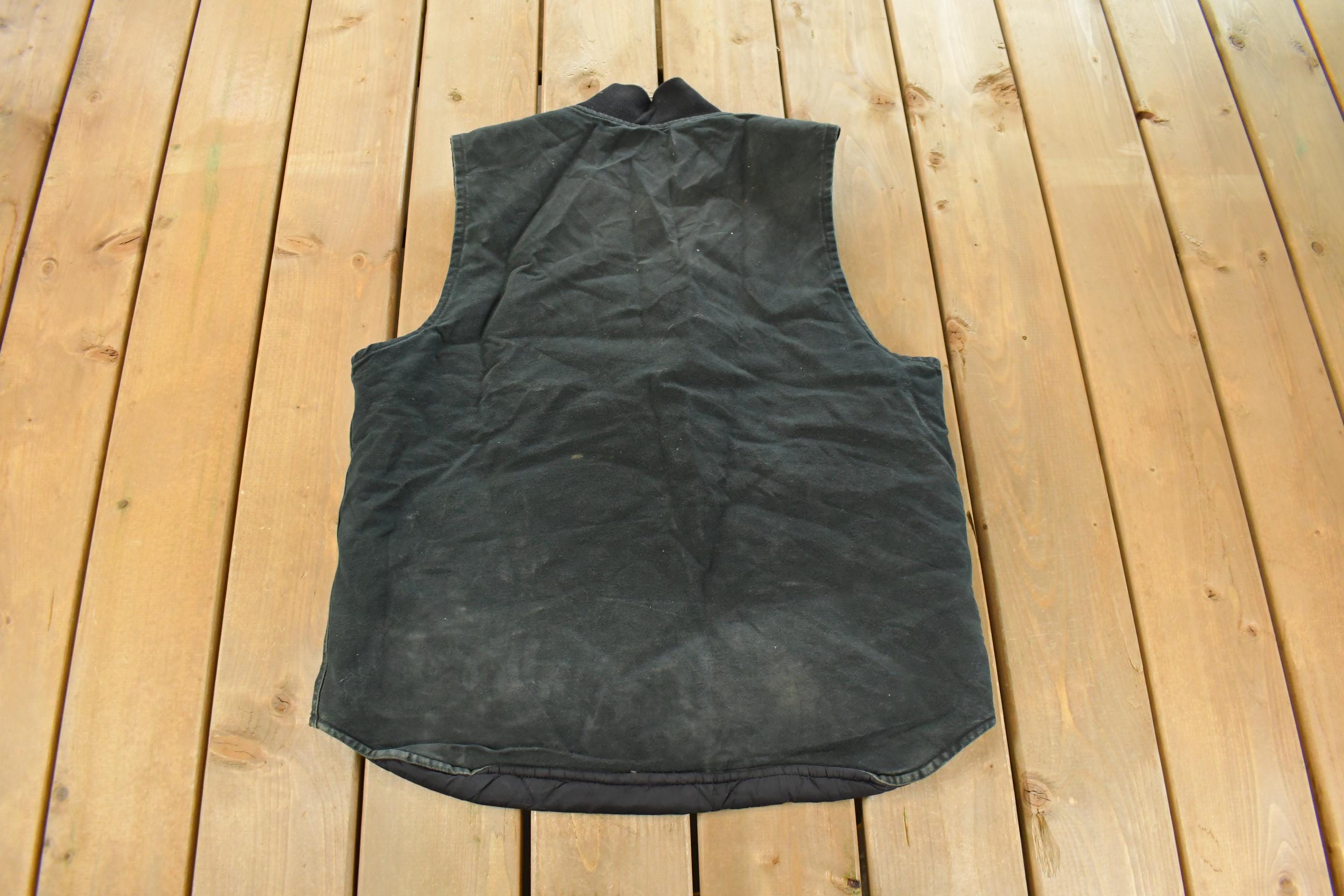 Vintage 1990s Carhartt Jacket Vest Mens Large Tall