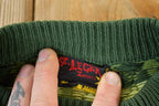Vintage 1970s ST Leger Argyle Knit Abstract Pattern Crewneck Sweater