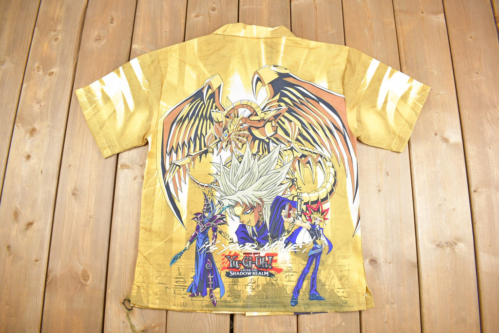 Vintage 1990s Yu-Gi-Oh Graphic Button Up Shirt