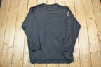 Vintage 1990s ENYCE Crazy Patchwork Crewneck Sweatshirt  90s Crewneck  Made In USA  Streetwear  Embroidered Streetwear