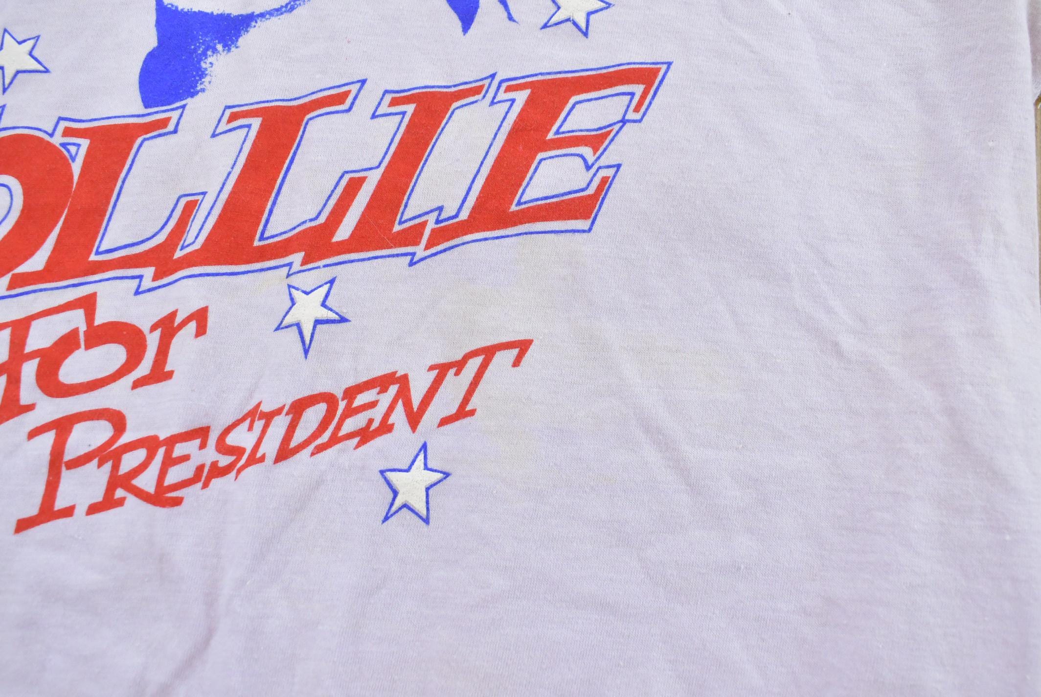 Vintage 1988 Ollie for President Oliver North Cartoon T-Shirt Mens