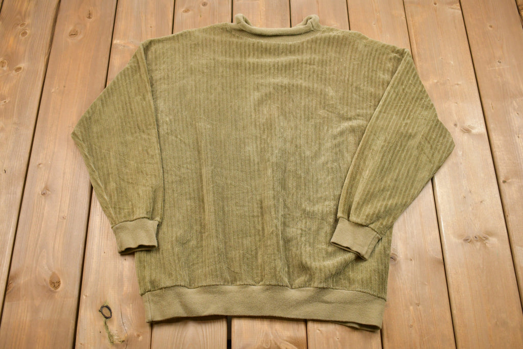 Vintage 1990s Neiman Marcus Mock Neck Crewneck Sweatshirt