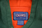 Vintage 1990s University of Miami Collegiate Hoodie  Made In USA Sweatshirt  Embroidered  NCAA Sweatshirt  Sportswear  Athleisure