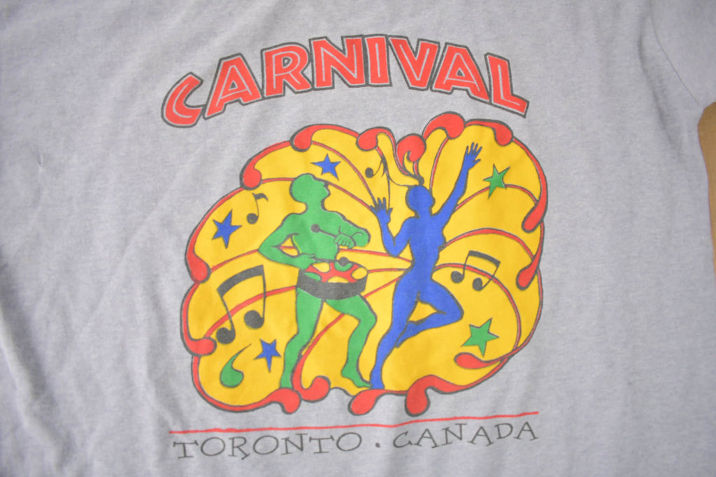 Vintage 1990s Toronto Carnival Souvenir Travel T Shirt Made In Canada
