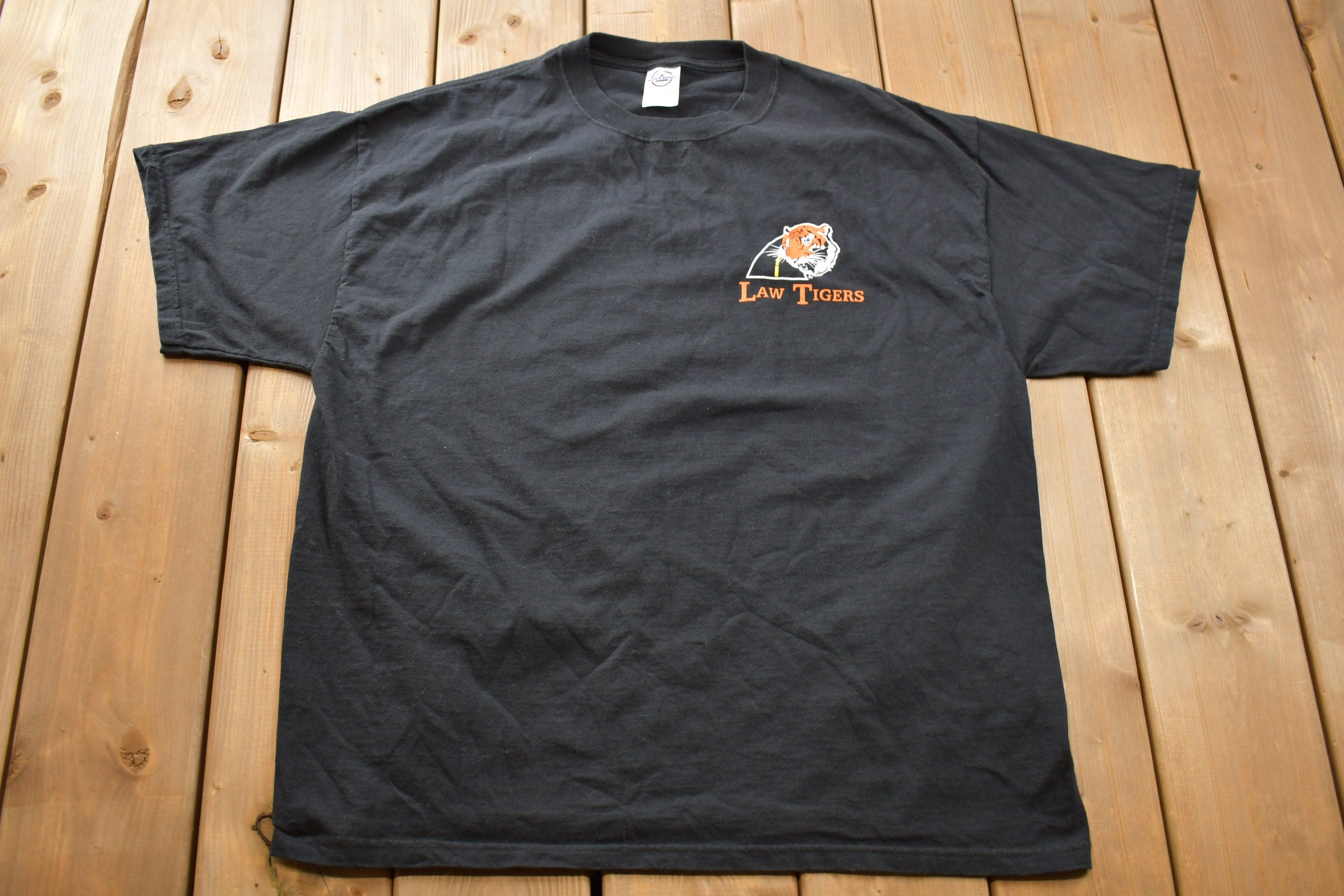 Vintage Y2K Law Tigers Start Seeing Motorcycles Graphic T-Shir