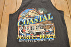 Vintage 1992 Coastal Harley Davidson Myrtle Beach South Carolina Graphic Tank Top
