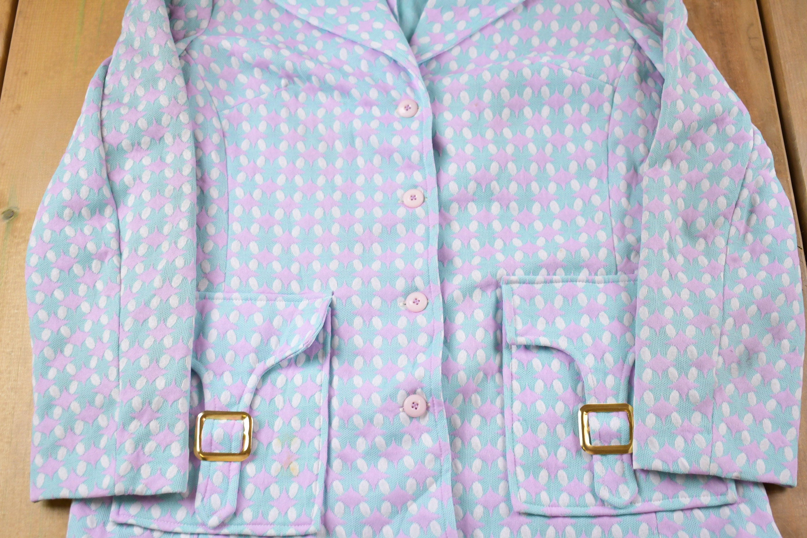 Vintage 1990s Abstract Blazer Pant Suit