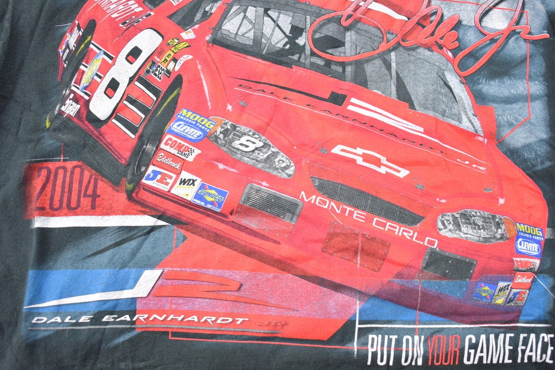 Vintage 2004 Dale Earnhardt Jr Vintage NASCAR Racing All Over Print T-Shirt