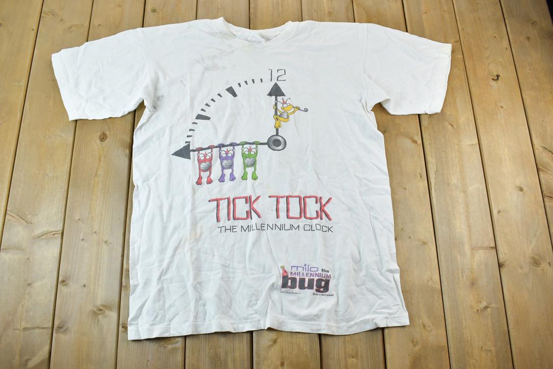 Vintage 1993 The Millenium Bug Single Stitch Graphic Print T-Shirt