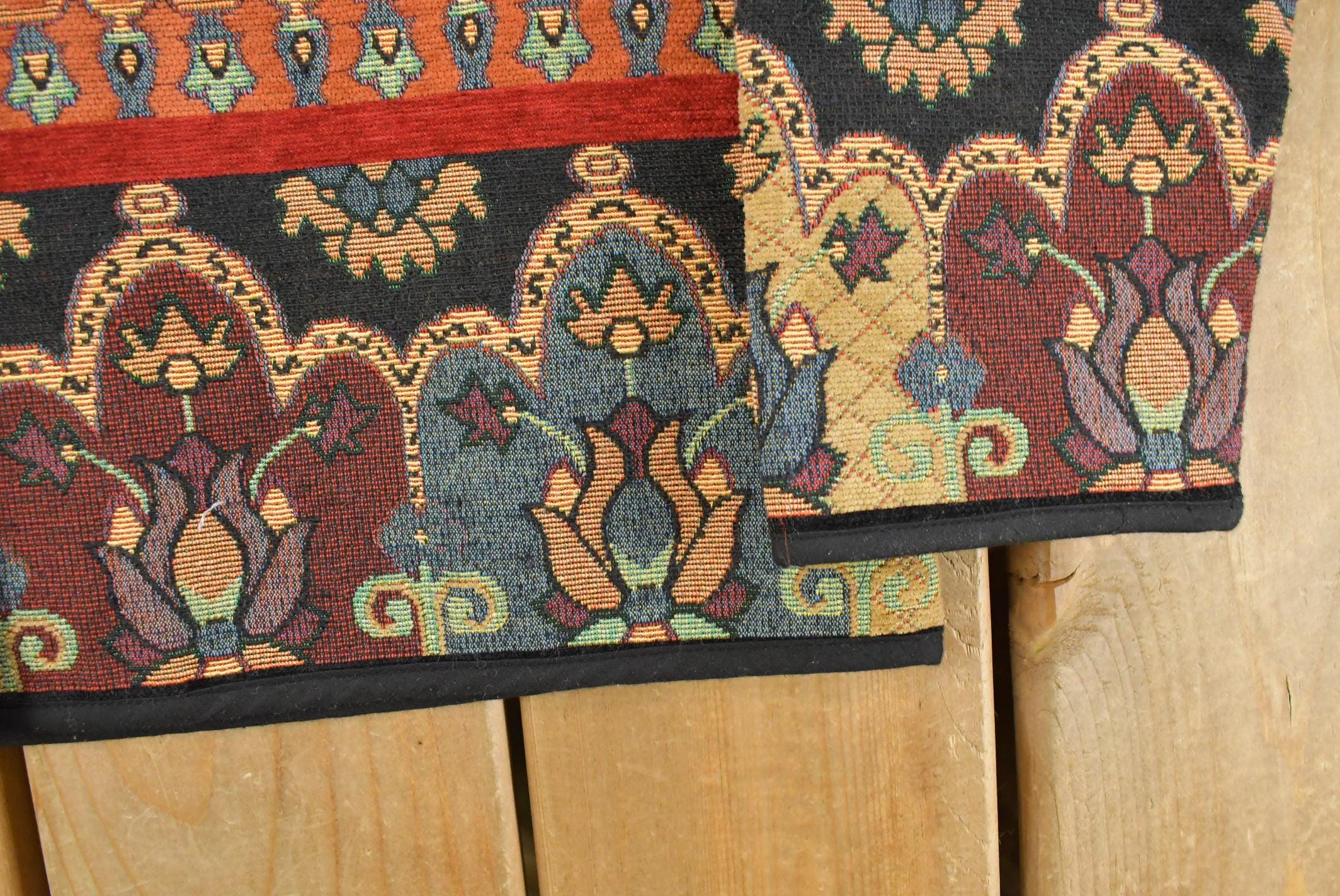 Vintage 1990s Flashback Tapestry Abstract Pattern Women's M / 90s Jacket / Grandma Jacket / All Over Print