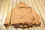 Vintage 1990s Distressed Carhartt Beige Active Jac Jacket  Size XLarge  Made In USA  Arteka Companies