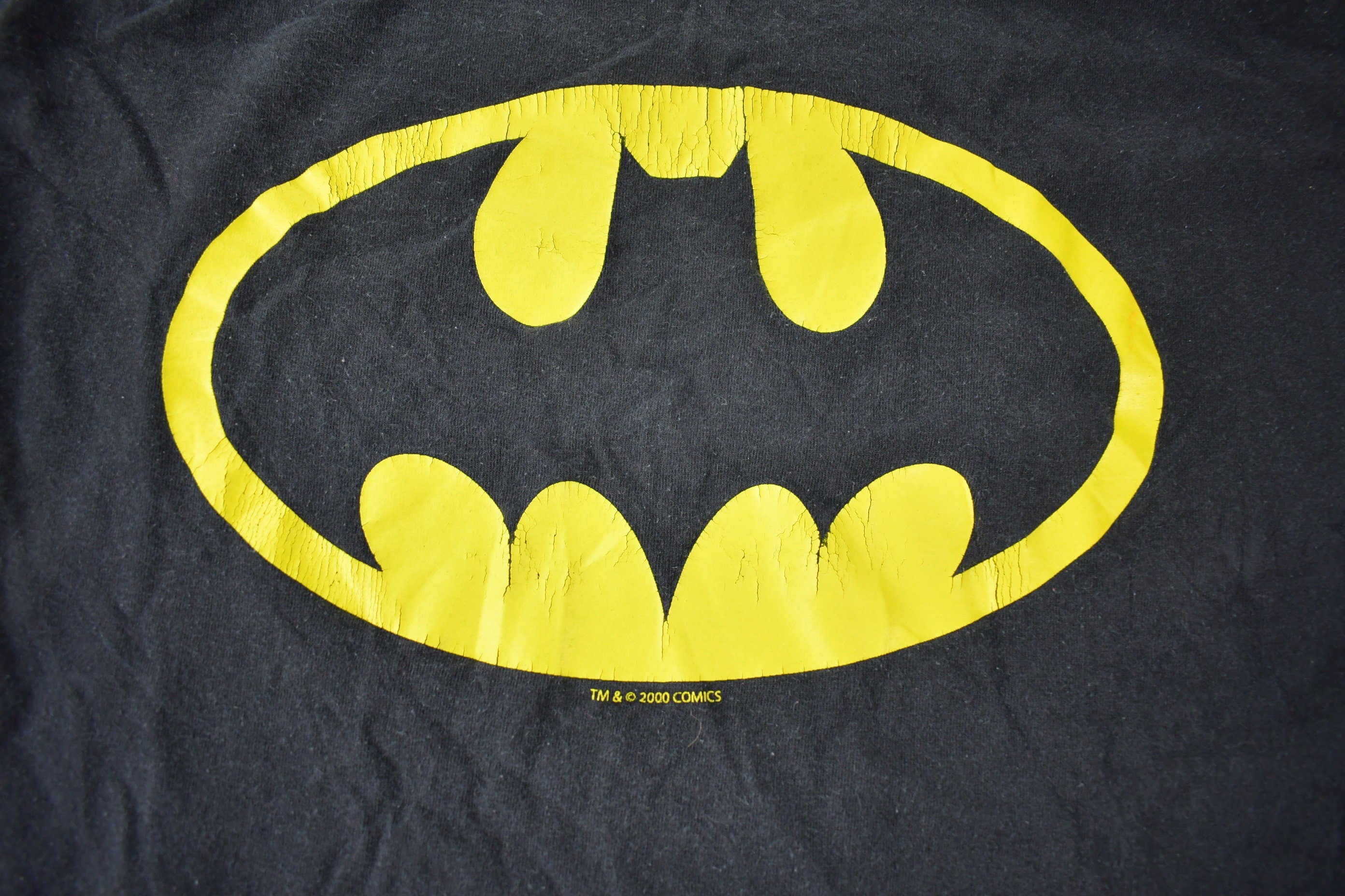 Vintage 2000 Batman Symbol Movie Promo T-shirt Made In USA